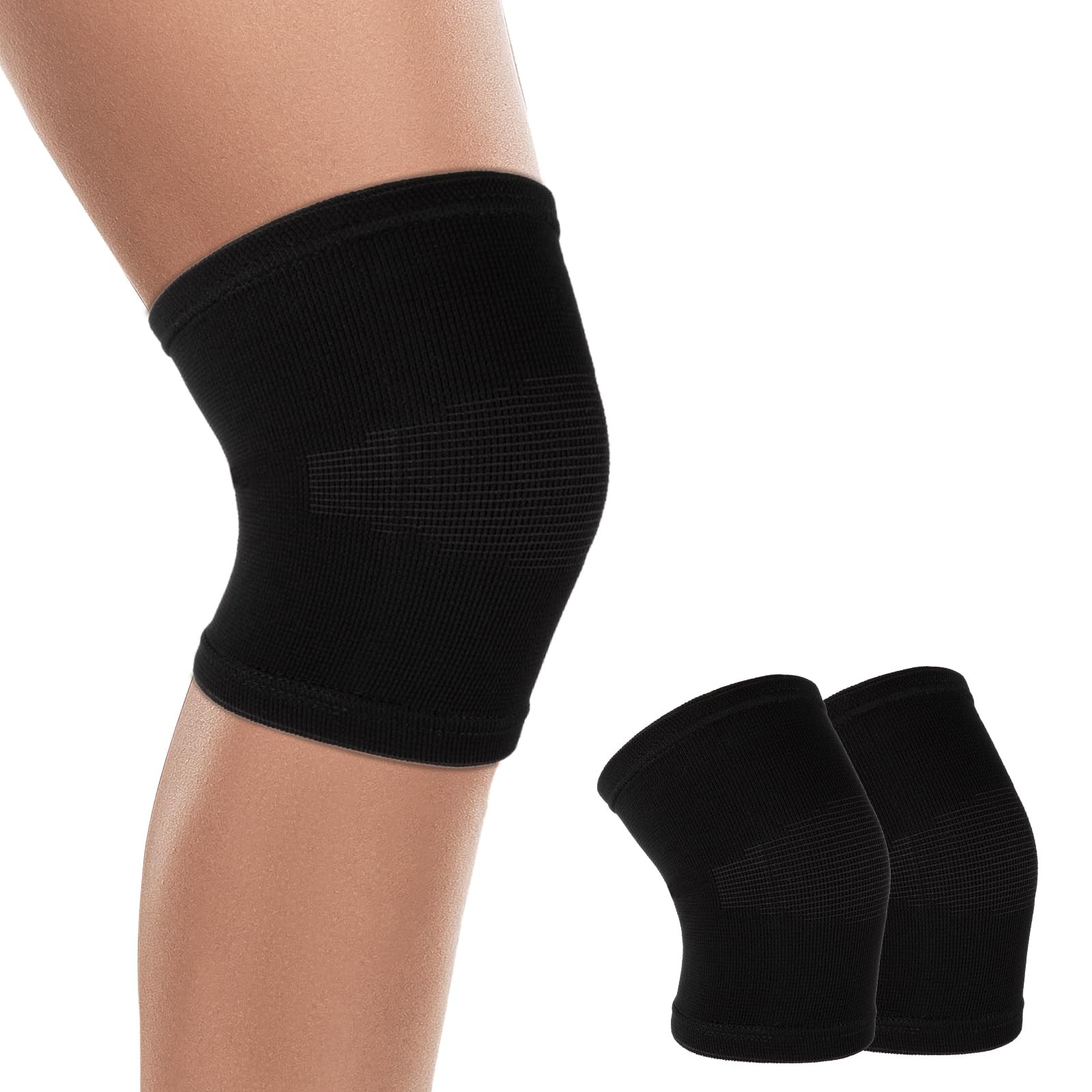 Andibro Kids Knee Sleeve Brace, 1 Pair Compression Two Size, L