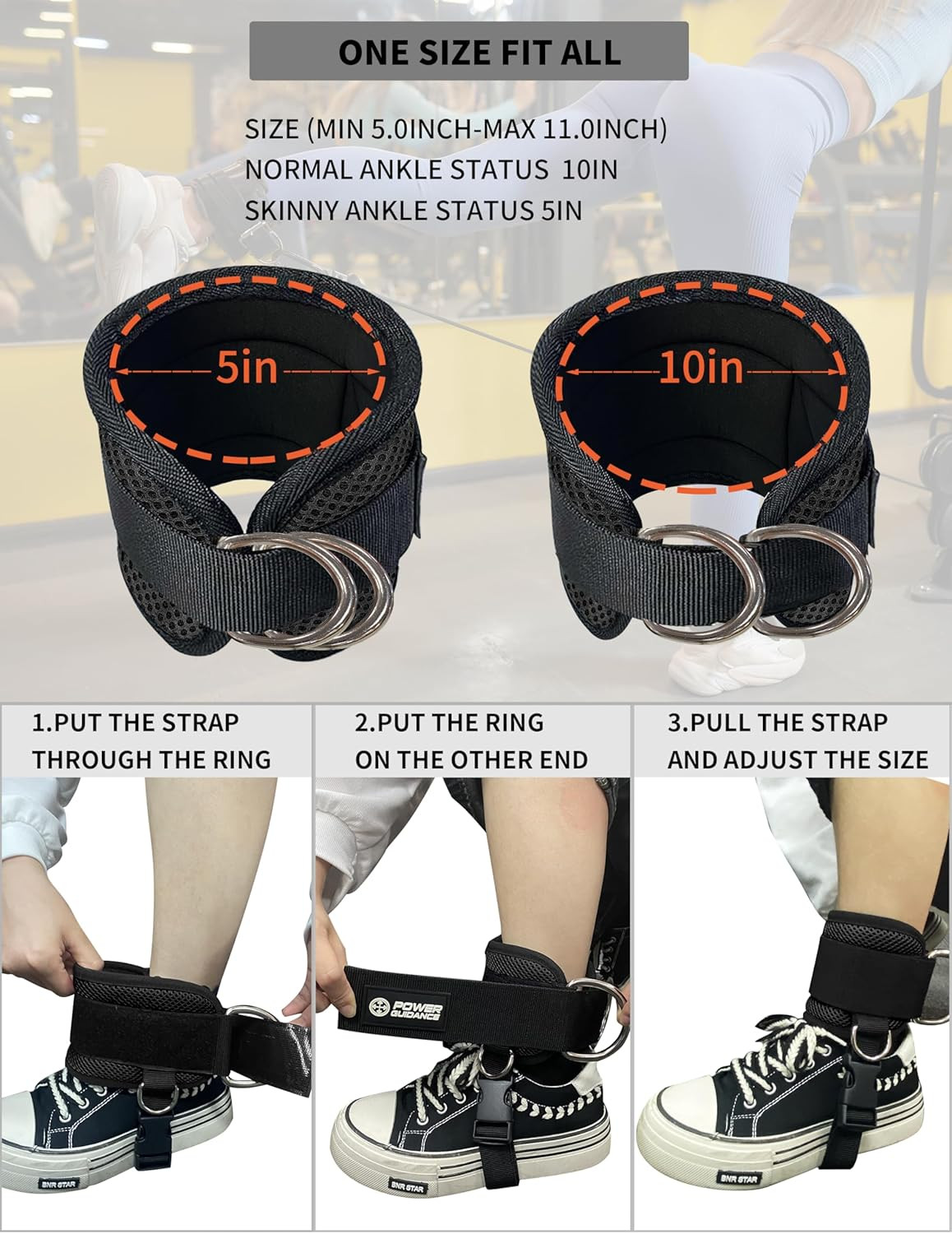 Ankle Strap for Cable Machine Professional Kickback Ankle Strap for Glute Workou