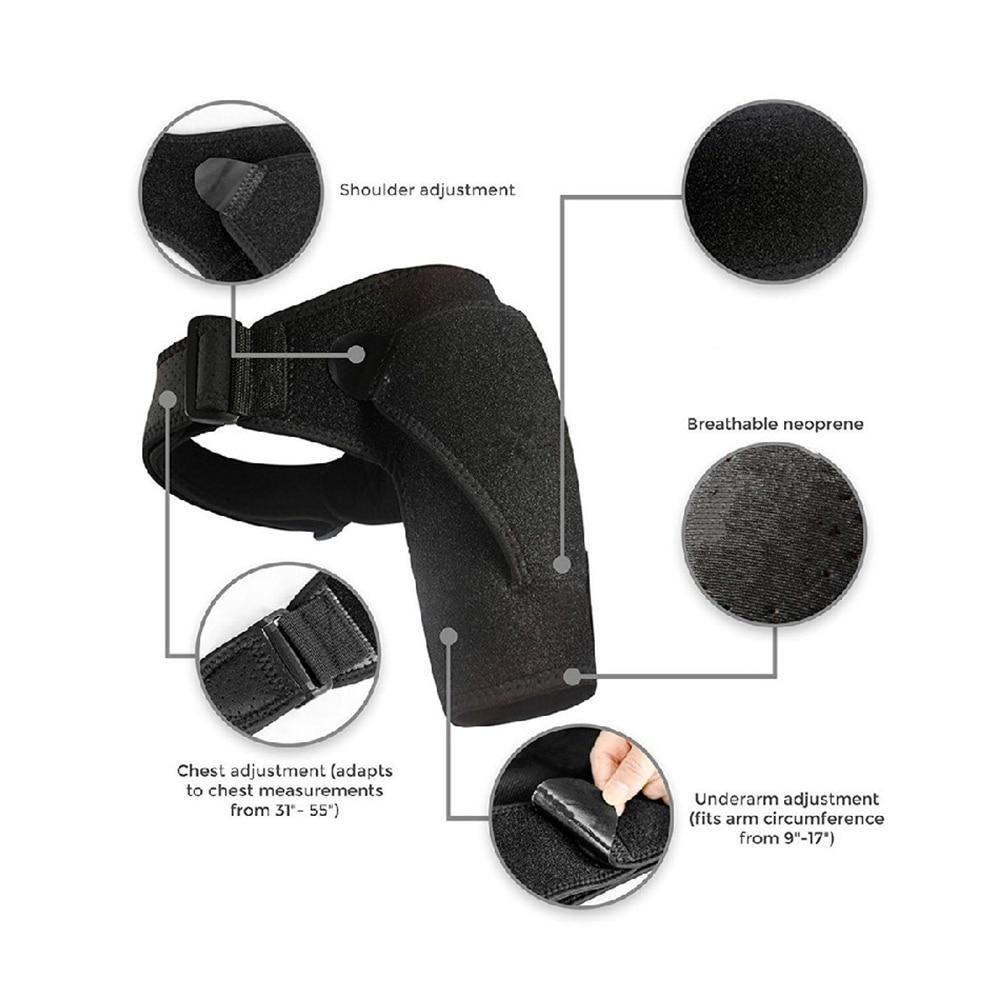Healthy Lab Co Compression Shoulder Support Brace Sleeve for Dislocation Torn