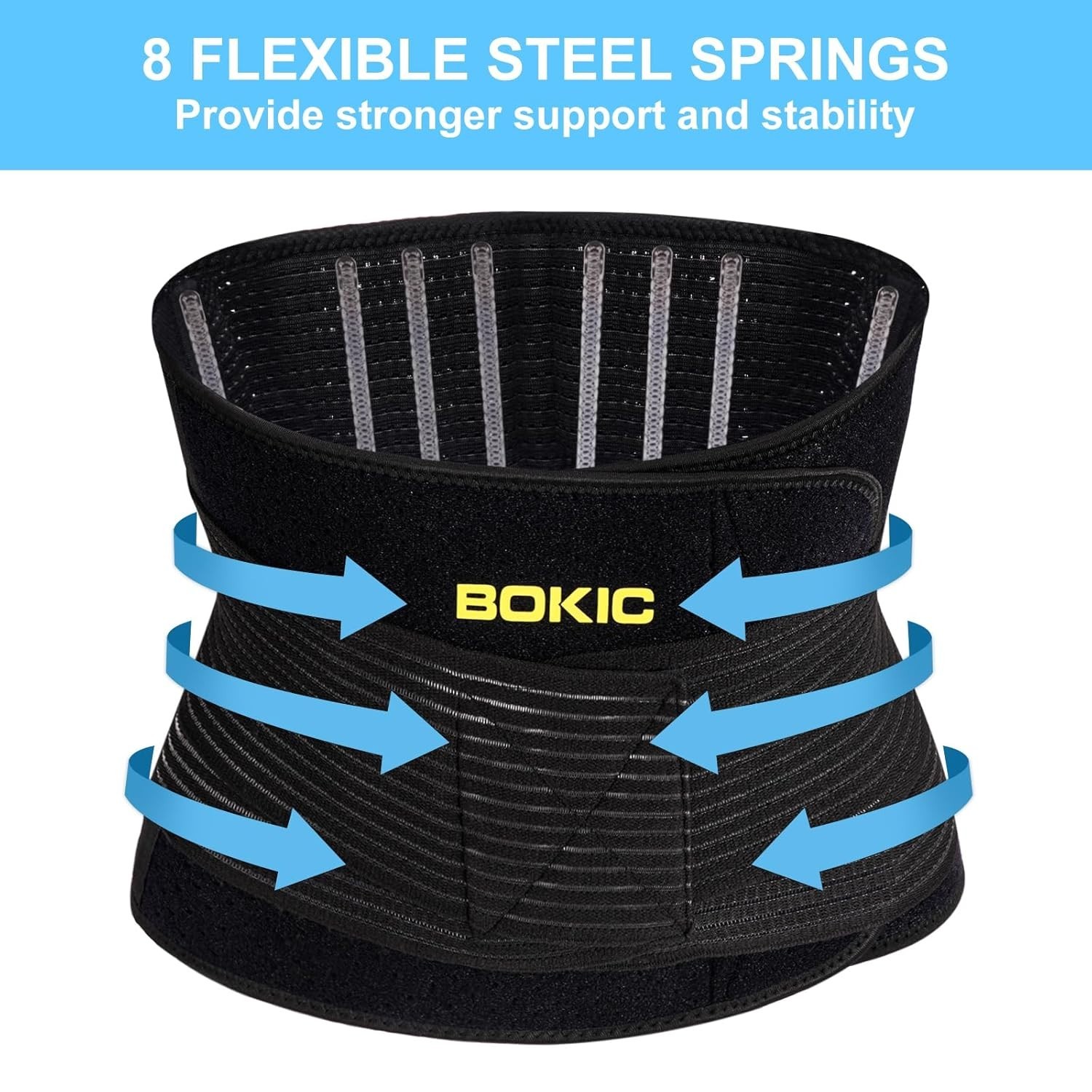Back Brace XXXL Men Women Lumbar Support Sciatica Relief Work Lifting Black Belt