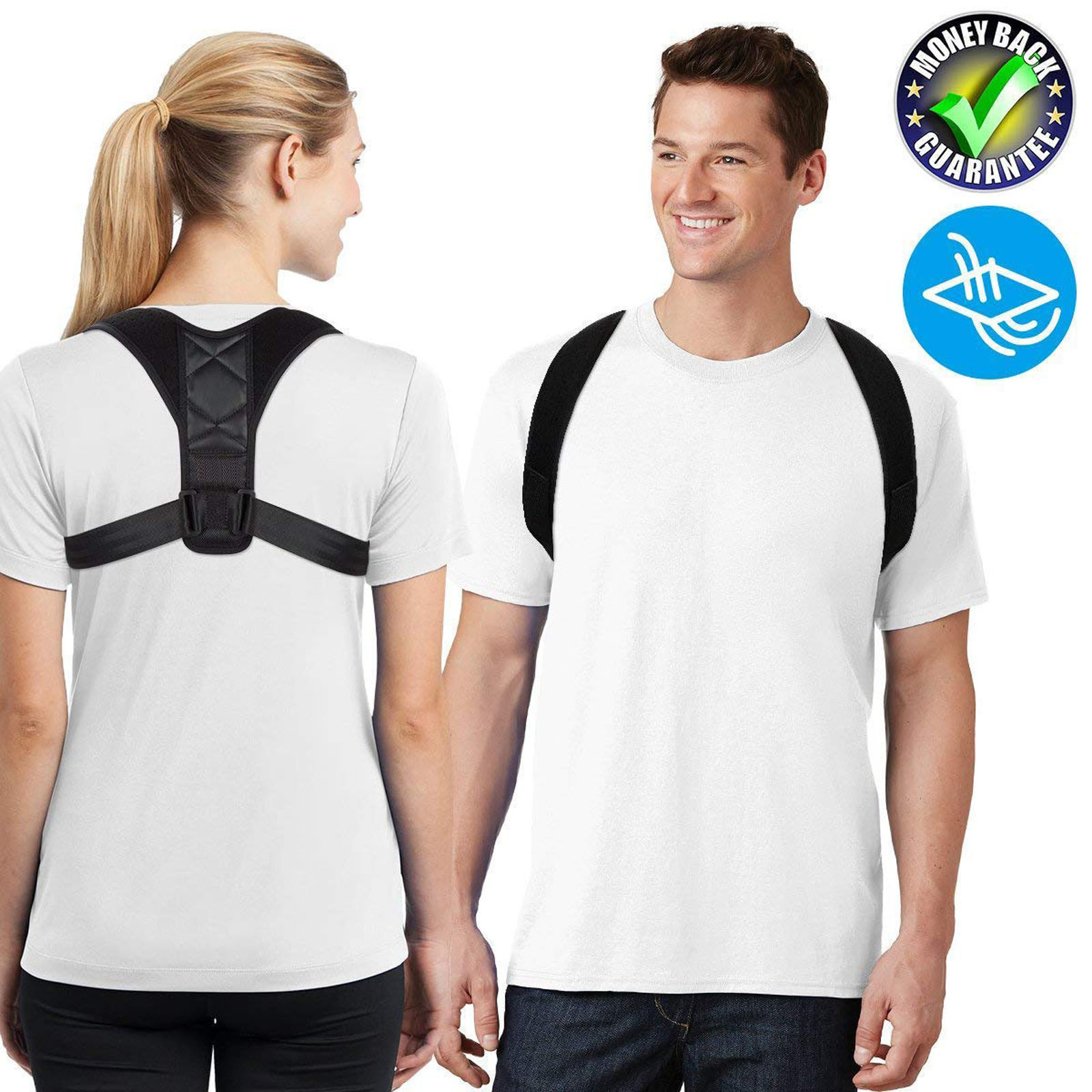 Adjustable Back Posture Corrector for Women & Men – Shoulder Support Brace US
