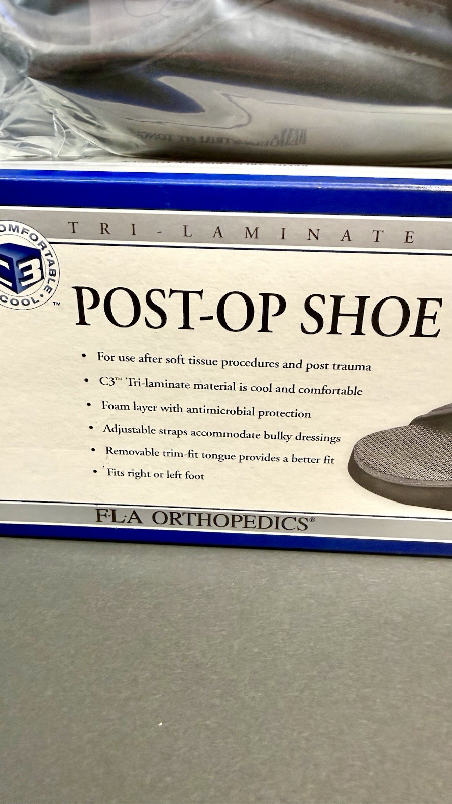 FLA Orthopedics C3 Deluxe Post Op Shoe Men’s XL 43-821700 New In Box