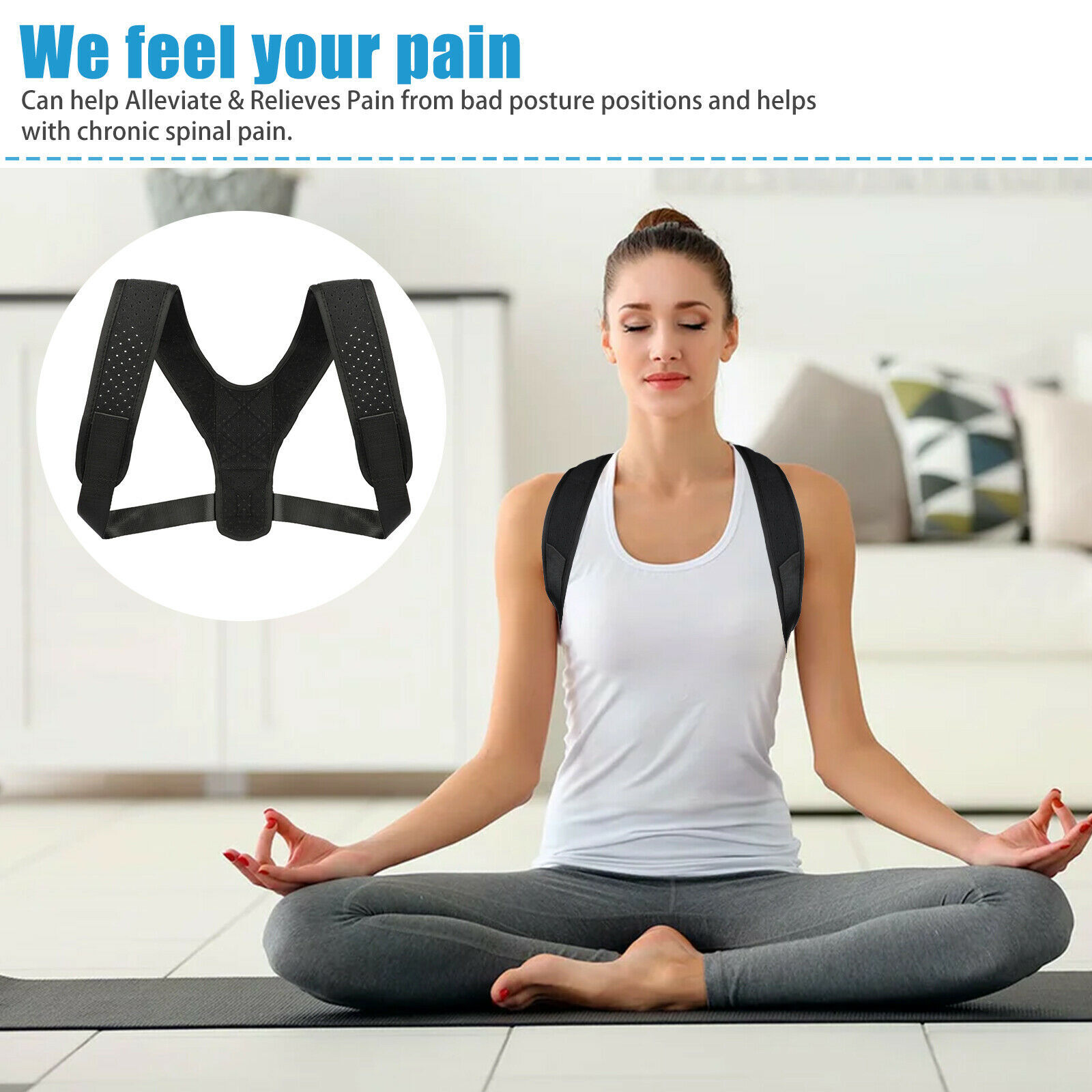 Upper Brace Posture Corrector Back Relief For Men Women Shoulder Support Brace