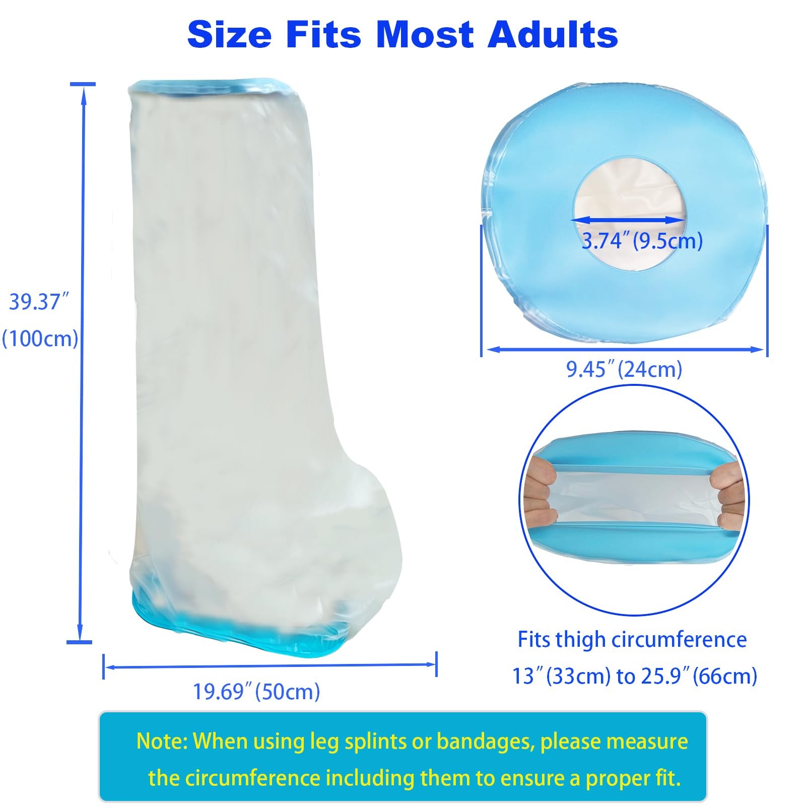 Tideshake Extra Wide Full Leg Cast Leg, Extra-Wide-Full-Leg