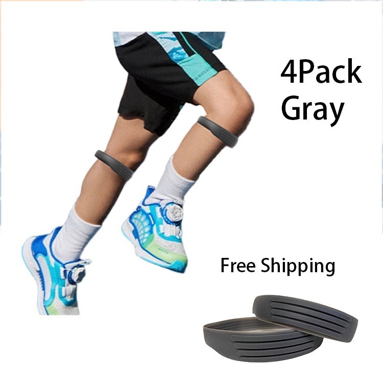 4pcs Knee Pain Relief Band Silicone Patella Stabilizer Band – Elastic, Non-Slip