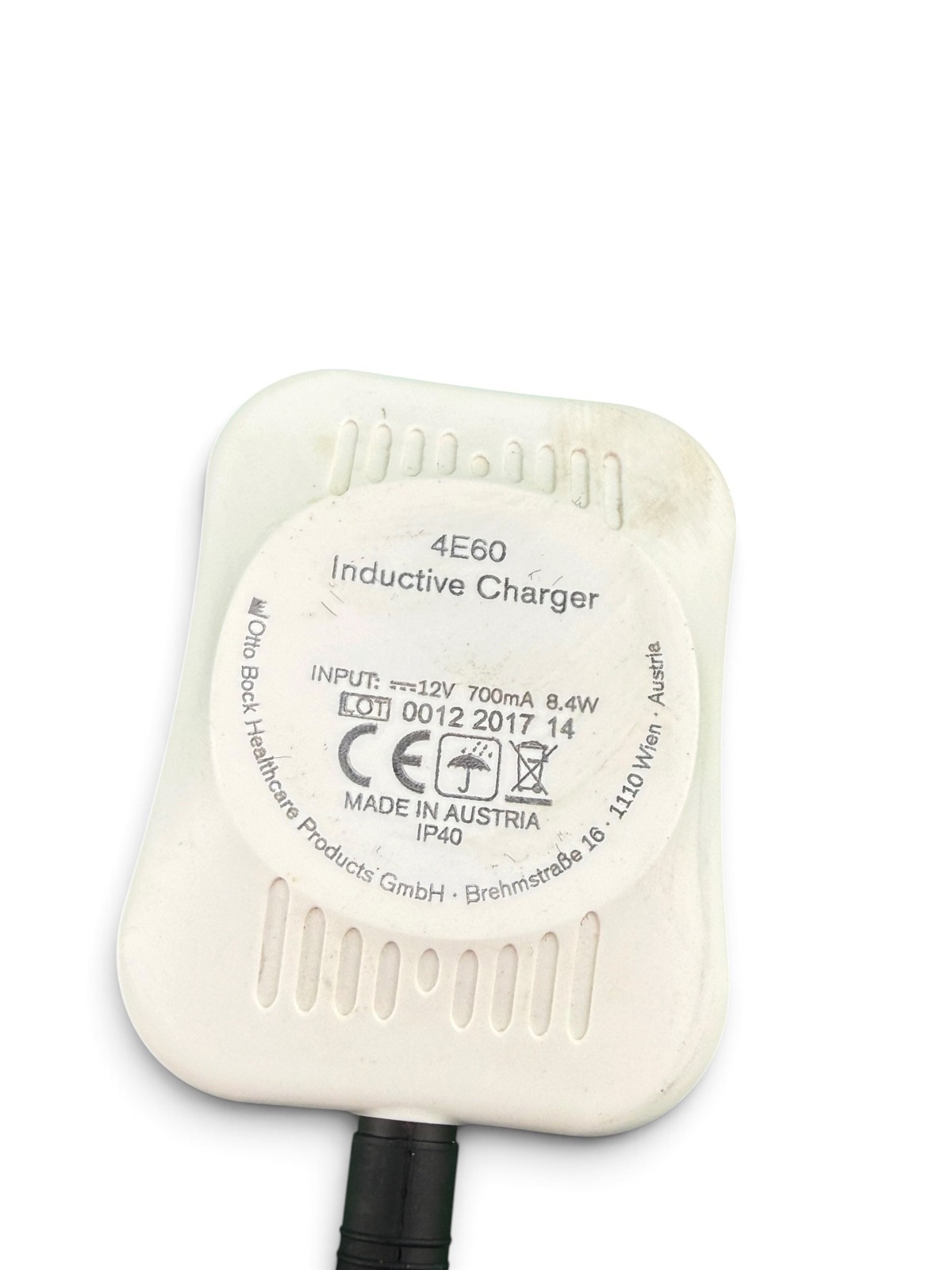Ottobock Otto bock 4E60 inductive charger. Genium x3 x4 prosthetic knee charger