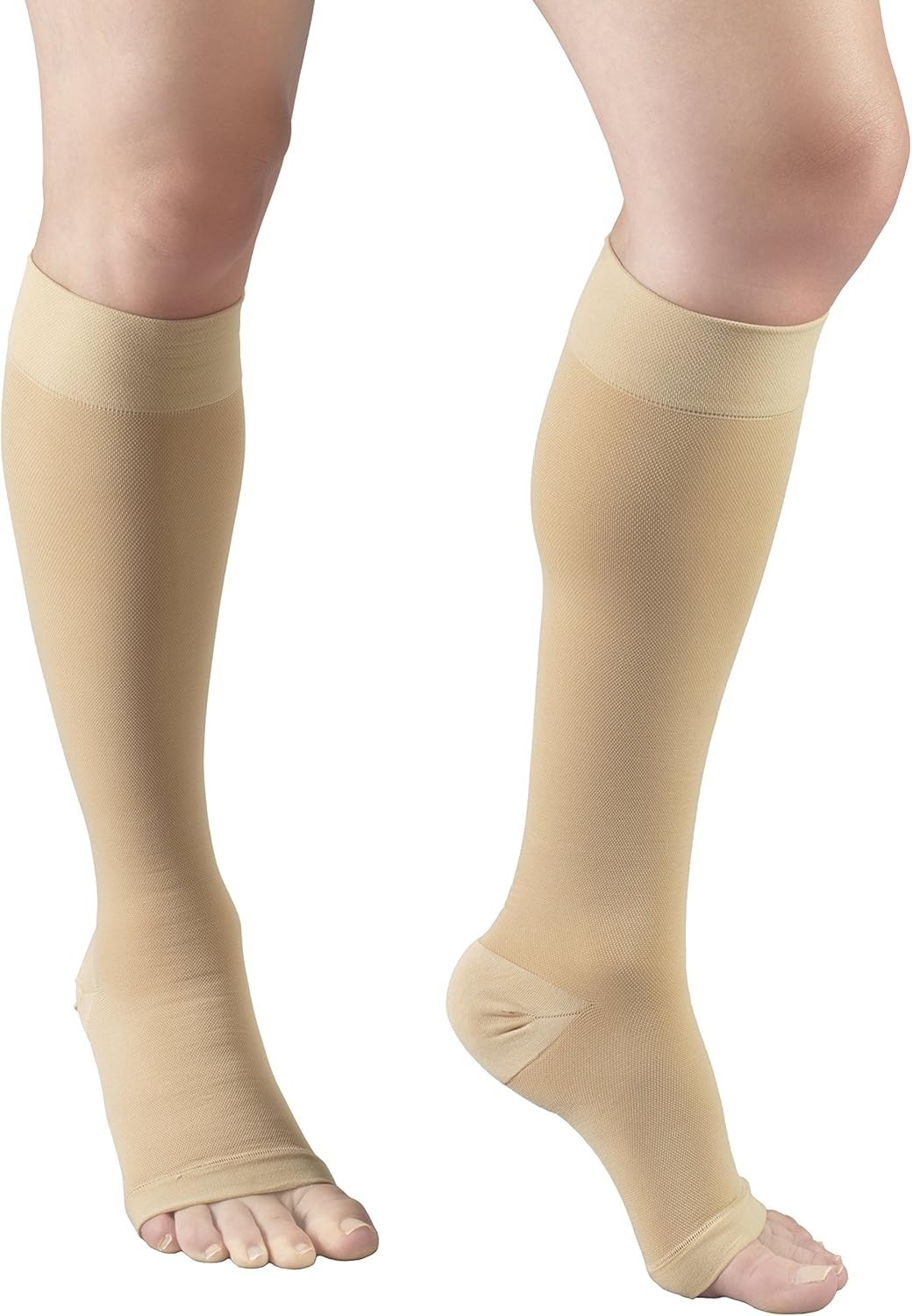 Small Truform 20-30 mmHg Compression Stocking for Men and Women, Knee High Lengt