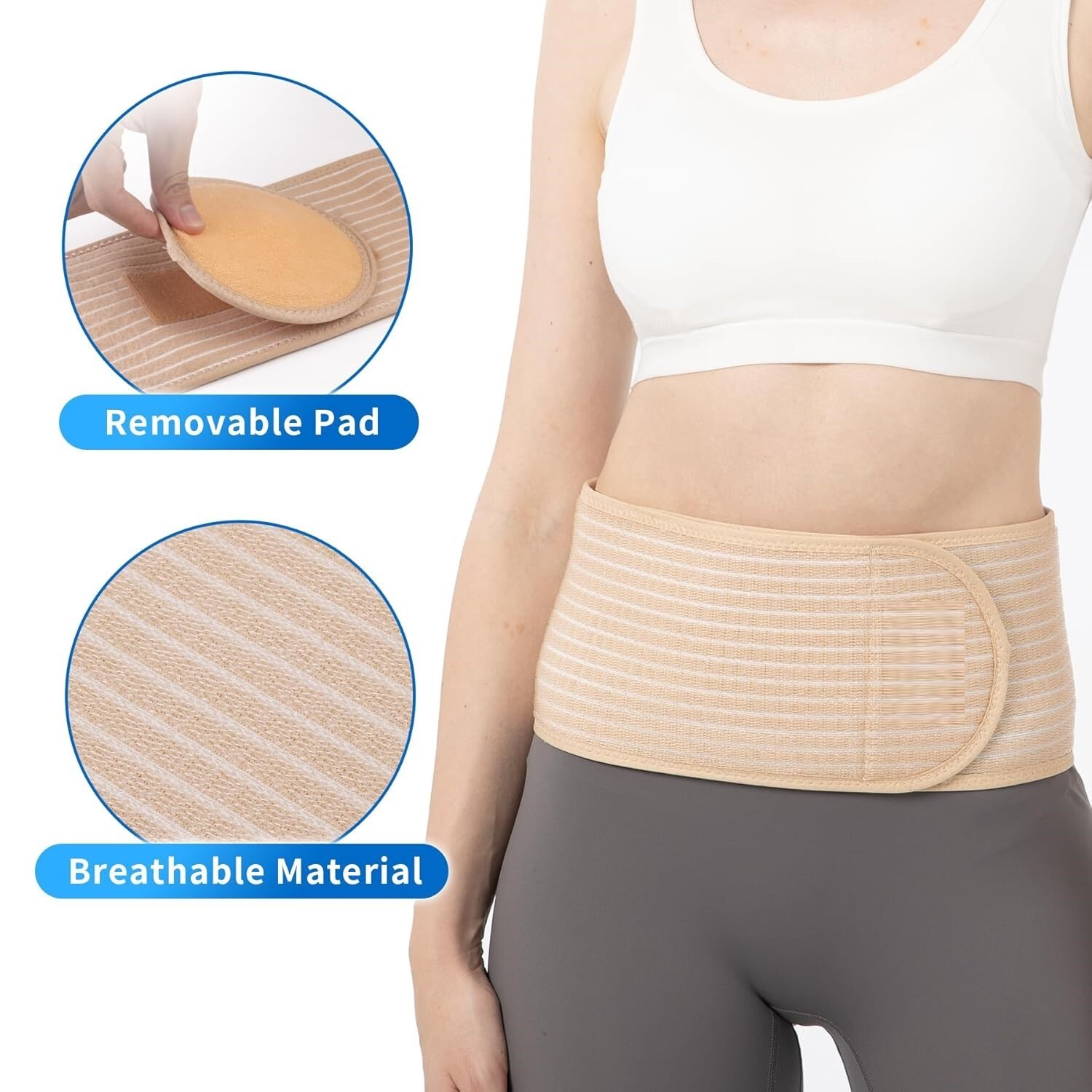 Abdominal Binder Post Surgery, for Natural Delivery & C-Section Recovery,