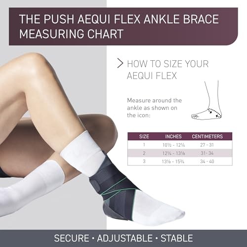 PUSH med Ankle Brace Aequi Flex Support for Ankle Sprain Left Size 1