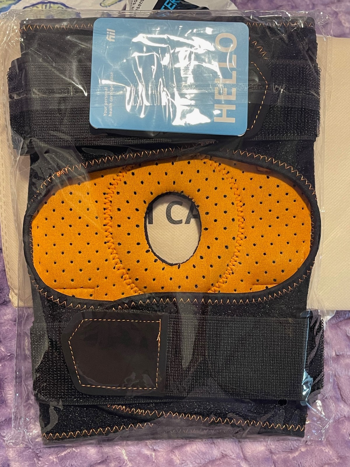 FIIL ADJUSTABLE HINGED KNEE BRACE W/REMOVEABLE SIDE STABILIZERS SZ MED / NEW
