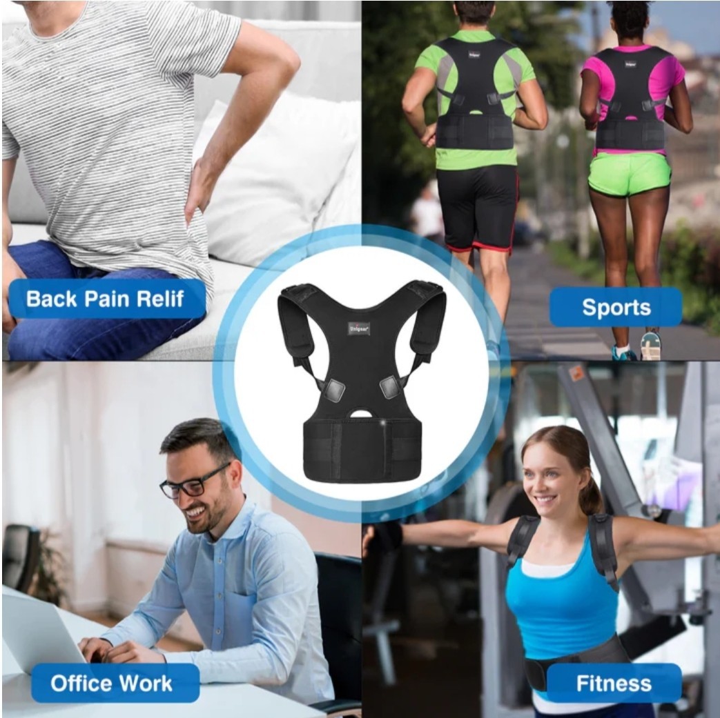 Unigear Back Brace Posture Corrector Size Small Black