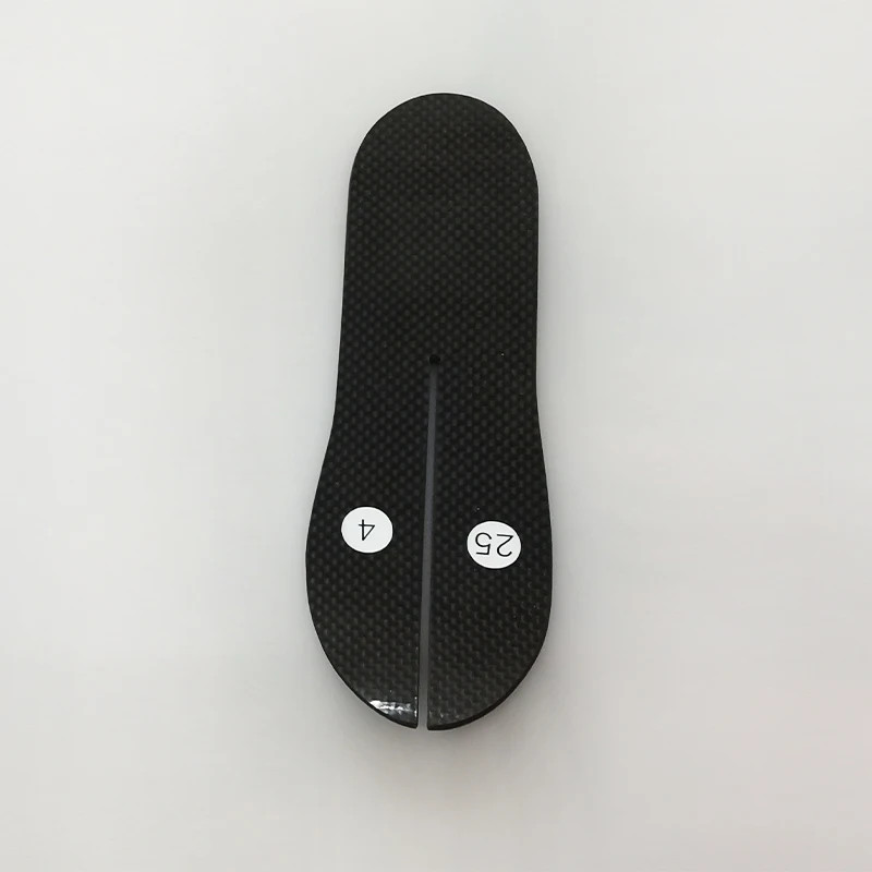 Flat Carbon Fiber Elastic Prosthetic Foot Kit Foot Shell Sock 22-28cm max 100kg