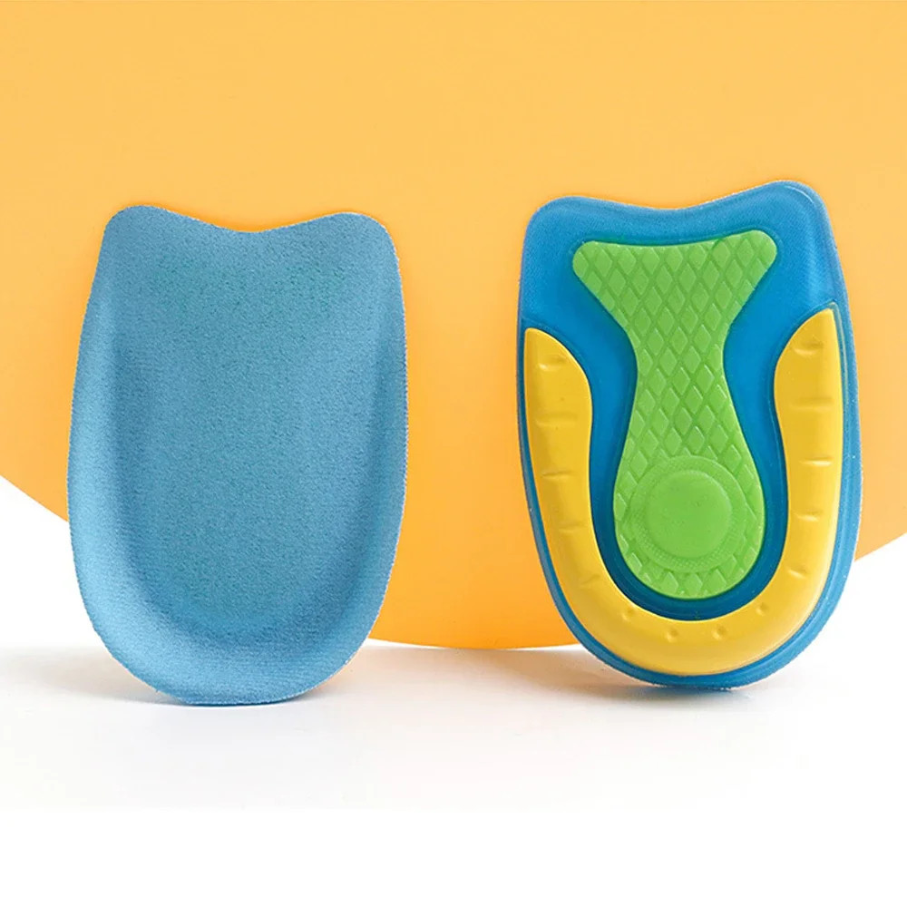 Silicone Gel Insoles for Heel Spurs Fascitis Plantar Pain Relief Treatment Inser