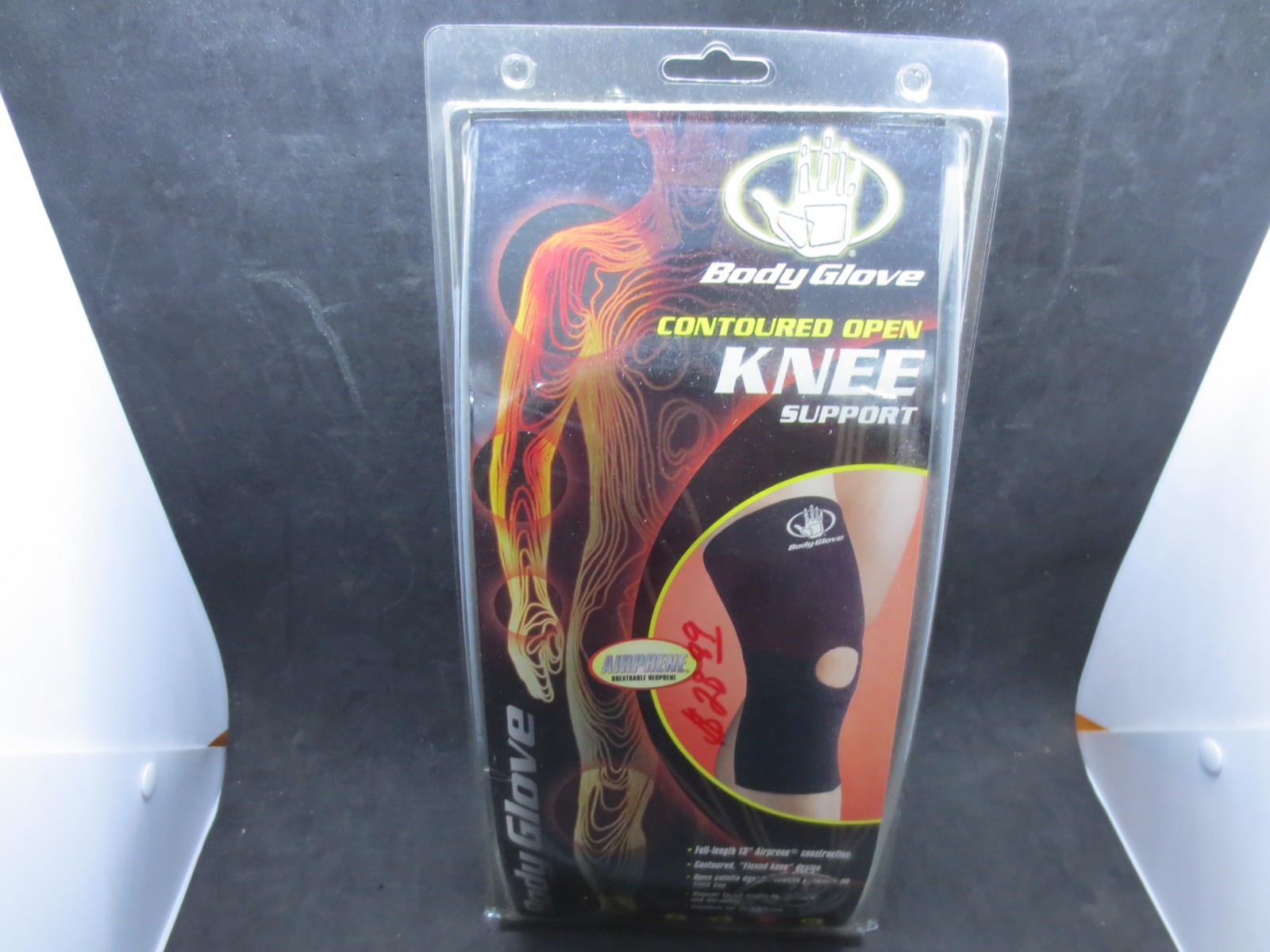 Body Glove Contoured Open Knee Support – Large 15-17 Brand New