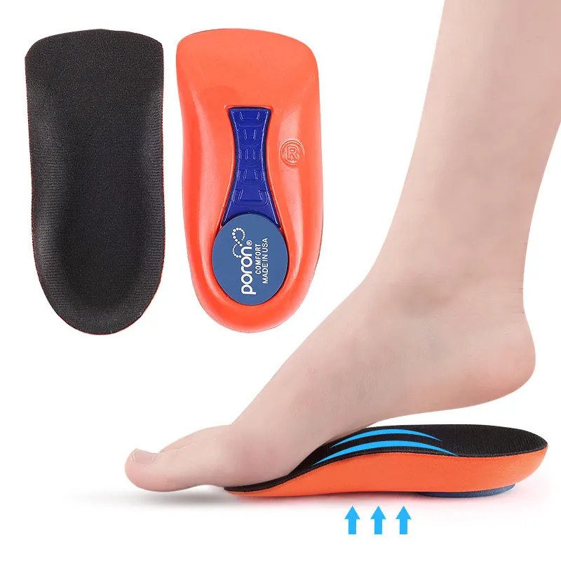 Plantar Fascitis Half Insoles for Feet Shock Absorption Elasticity Running Arch