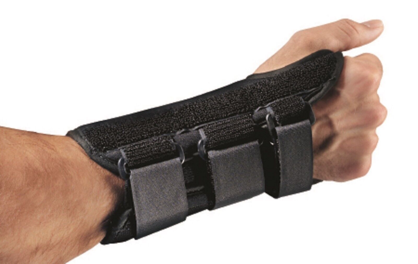 MCK Wrist Splint Aluminum Stay Foam / Lycra Right Hand Black L