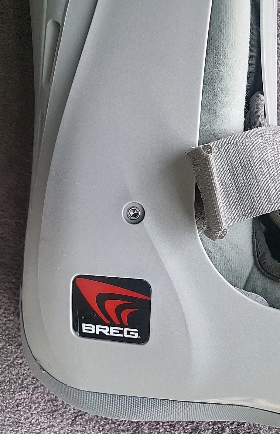 Breg Walking Boot 3 Strap Full Shell Large About 19″ Pre Owned Free Shipping.