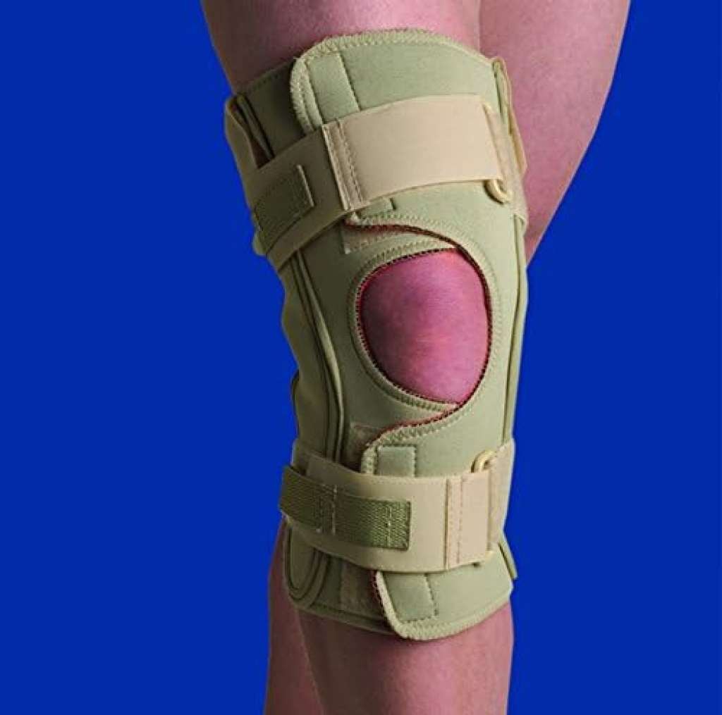Thermoskin Open Wrap Knee Brace with a Single Pivot Hinge for Stabilization, Uni