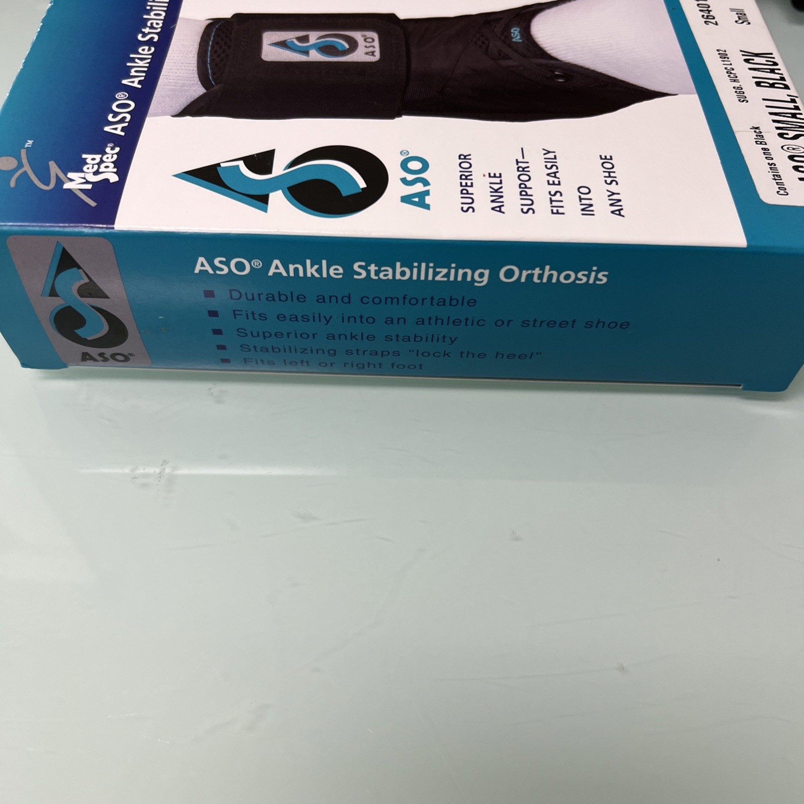 ASO Low Profile Ankle Support, Small, Medical Specialties 264012, 1 Count