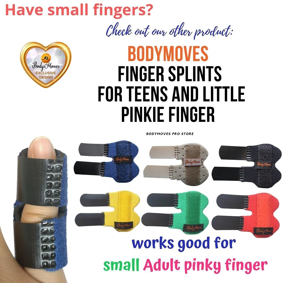 kids finger splints (2 pc, yellow)