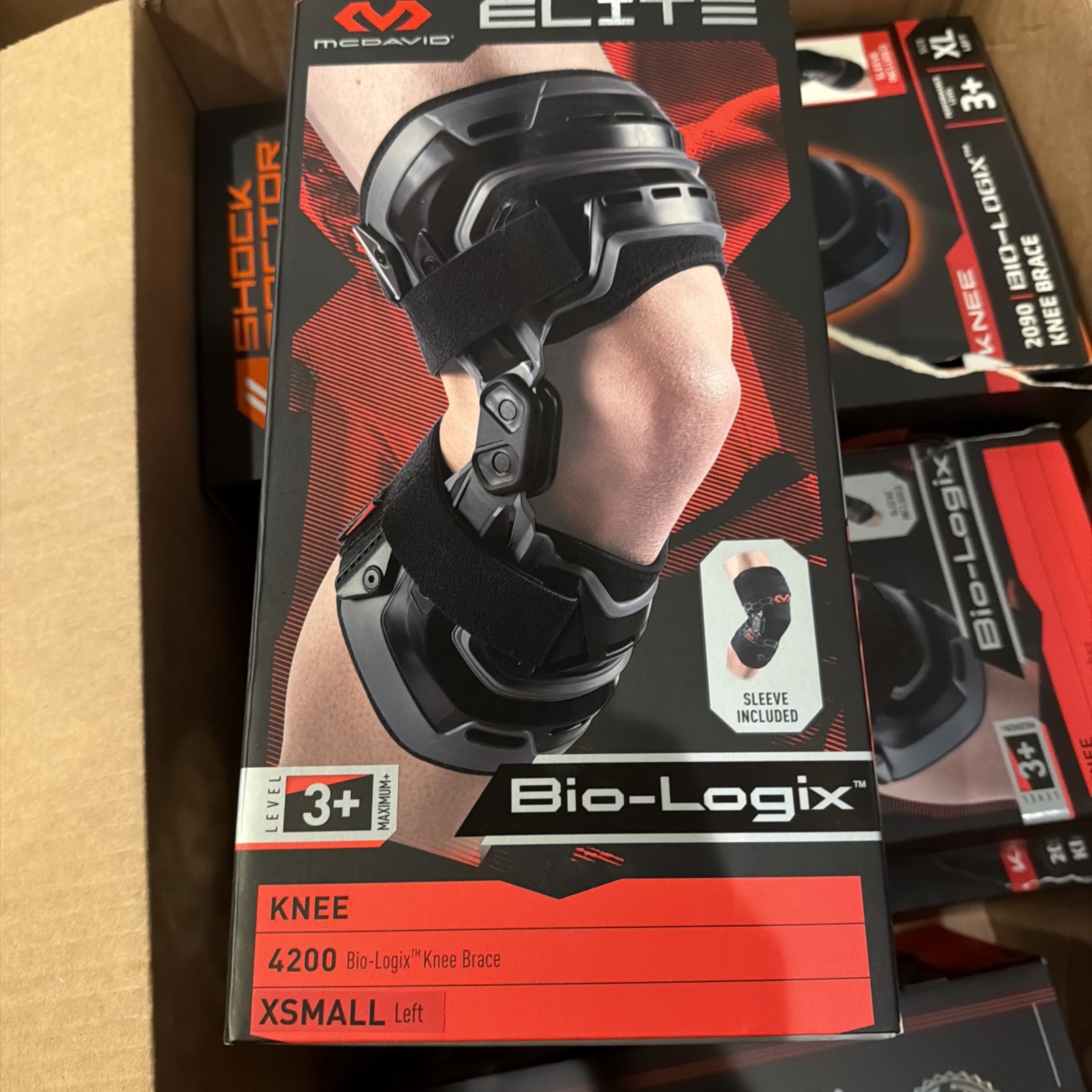 McDavid elite 4200 bio logix knee brace level 3+ size X small left 11.5-12.5