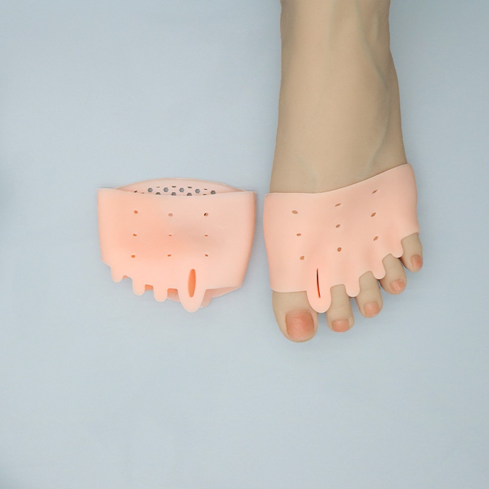 1 Pairs Silicone Toe Separators Metatarsal Gel Pads Ball of Foot Cushions