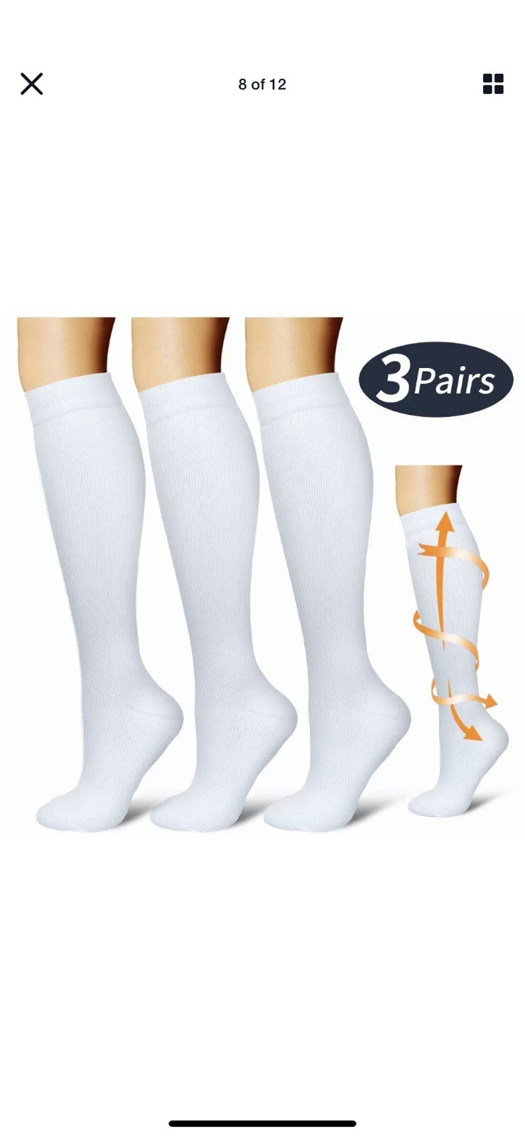 BLUETREE Compression Socks,3 pairs Compression Sock for Women & Men,Best For All