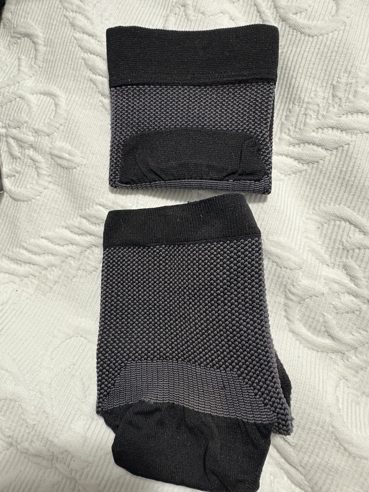 PhysFlex Compression Foot Sleeve Arch Support Breathable Black Size M