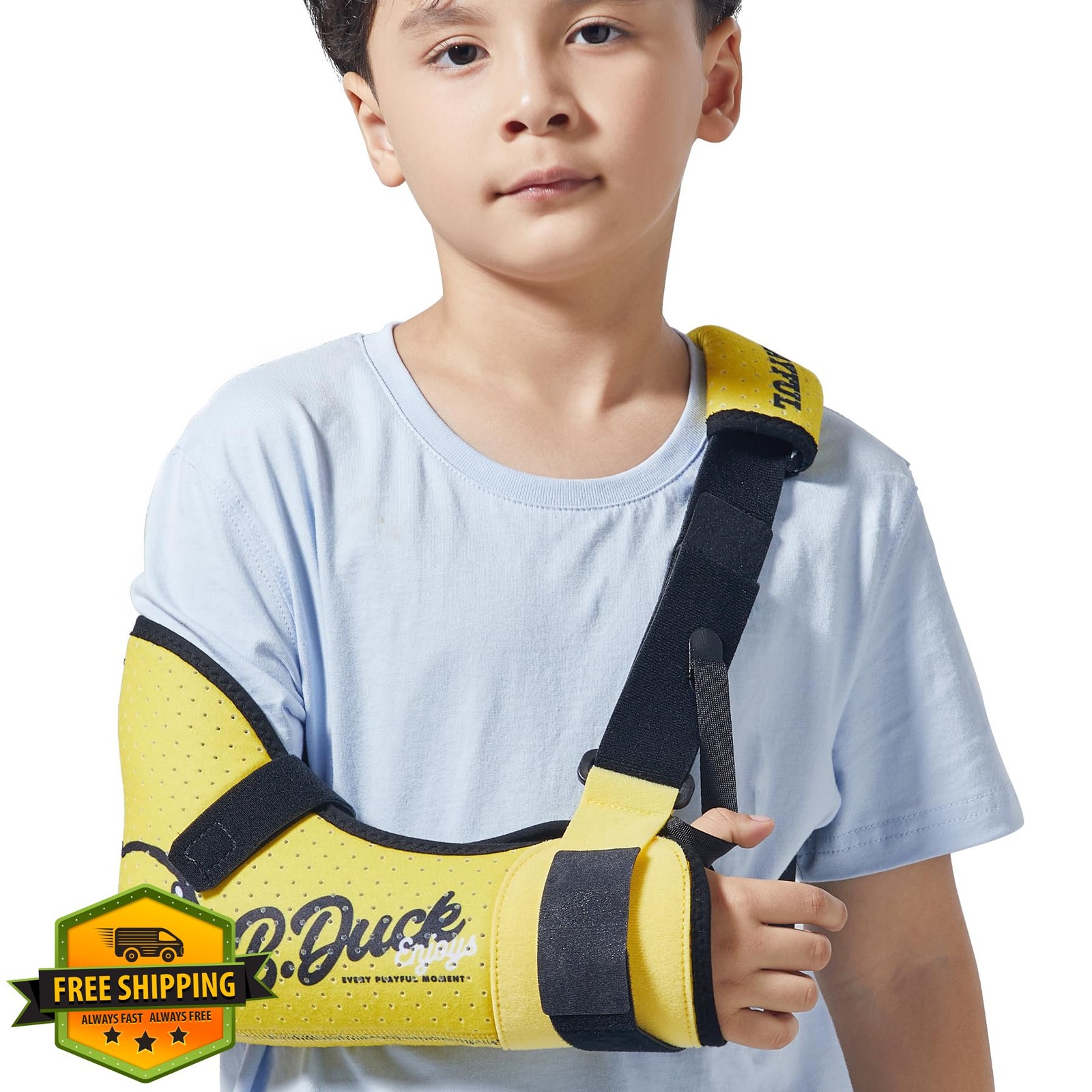 Velpeau Kids Arm Sling XXS Right Hand B.Duck Comfort Shoulder Brace Boys Girls
