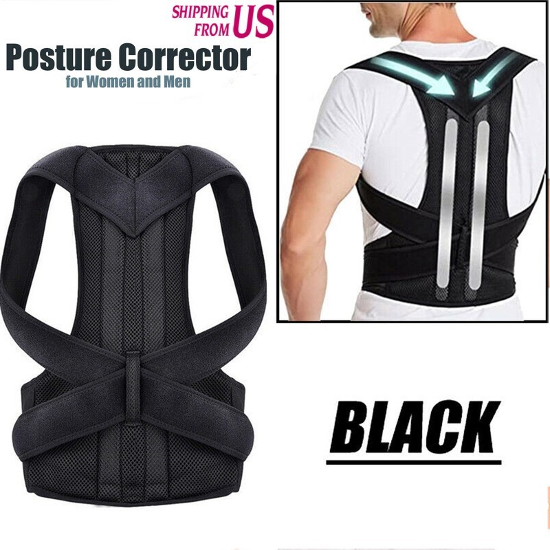 Adjustable Posture Corrector Back Shoulder Support Correct Brace Belt Men-Women