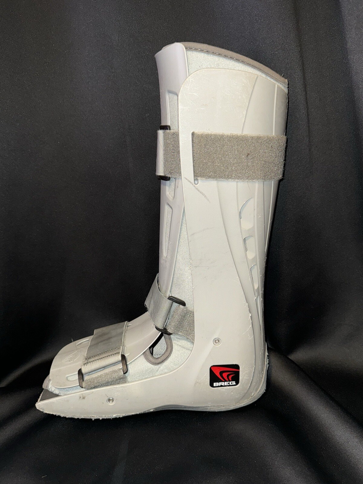 BREG Walker Genesis 3 Strap Tall Boot Size Large Gray