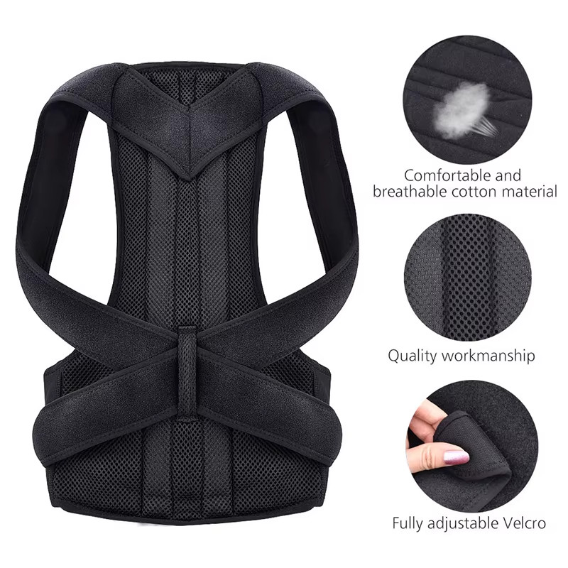 Posture Corrector Support Magnetic Back Shoulder Brace Belt Band For Men Women