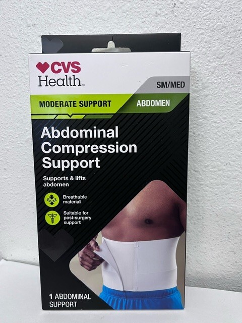 CVS Health abdominal compression support, Moderate Support Size SM/MED