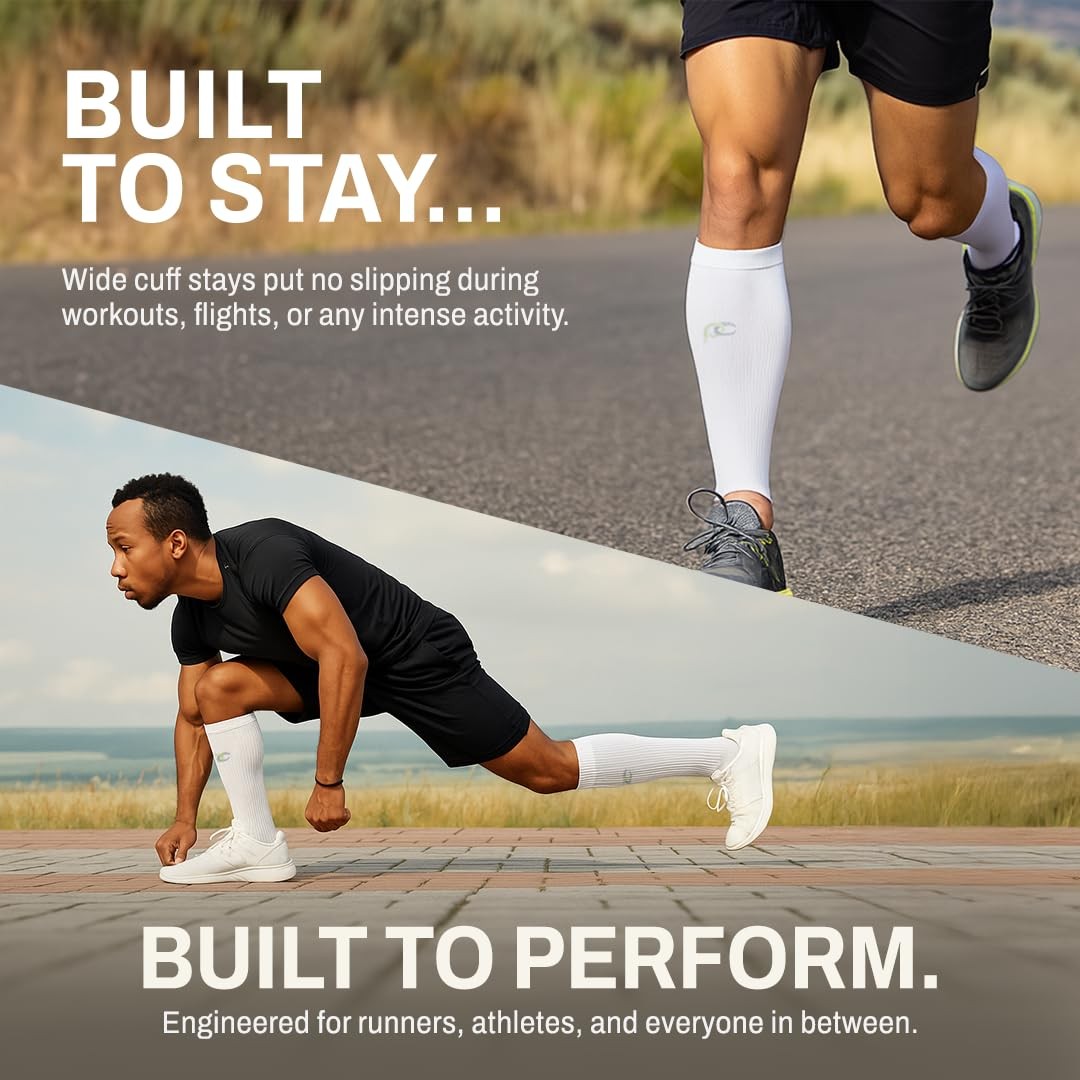 PRO Compression Marathon Calf Sleeve, Black, Small/Medium Small/Medium, Black