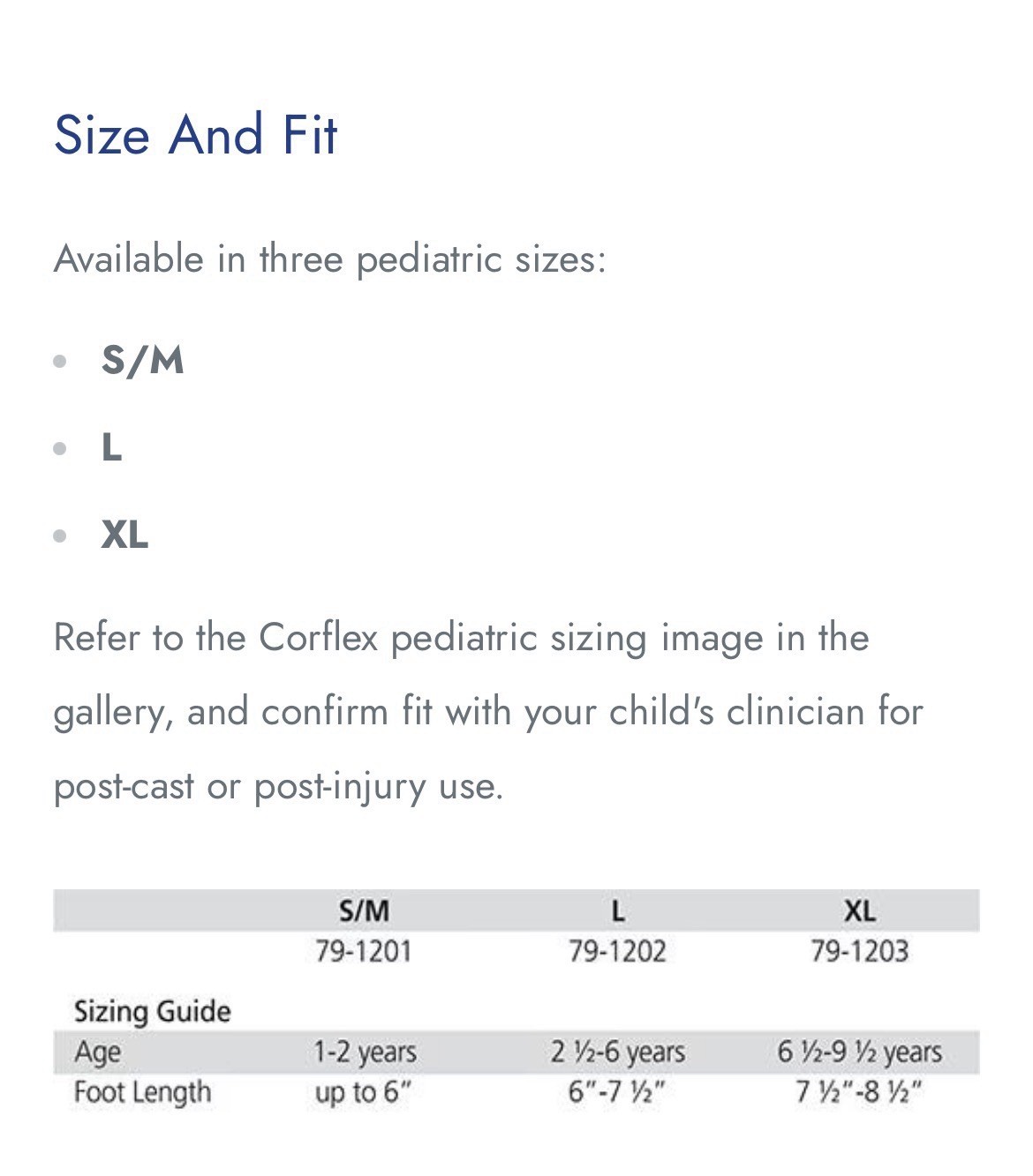 Corflex Pediatric Fixed Metal Walker Boot Adjustable Foot/Ankle S/M Black