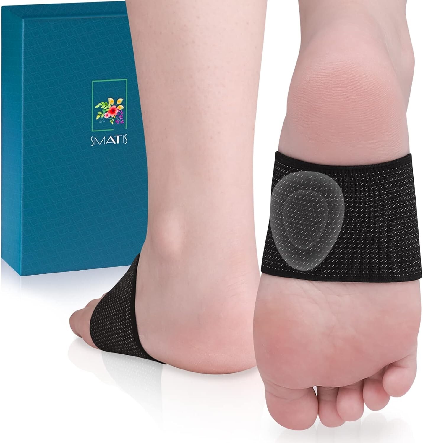 Arch Support for Flat Feet, Plantar Fasciitis (1 Pair – M 8.5-12 / W 9-13)