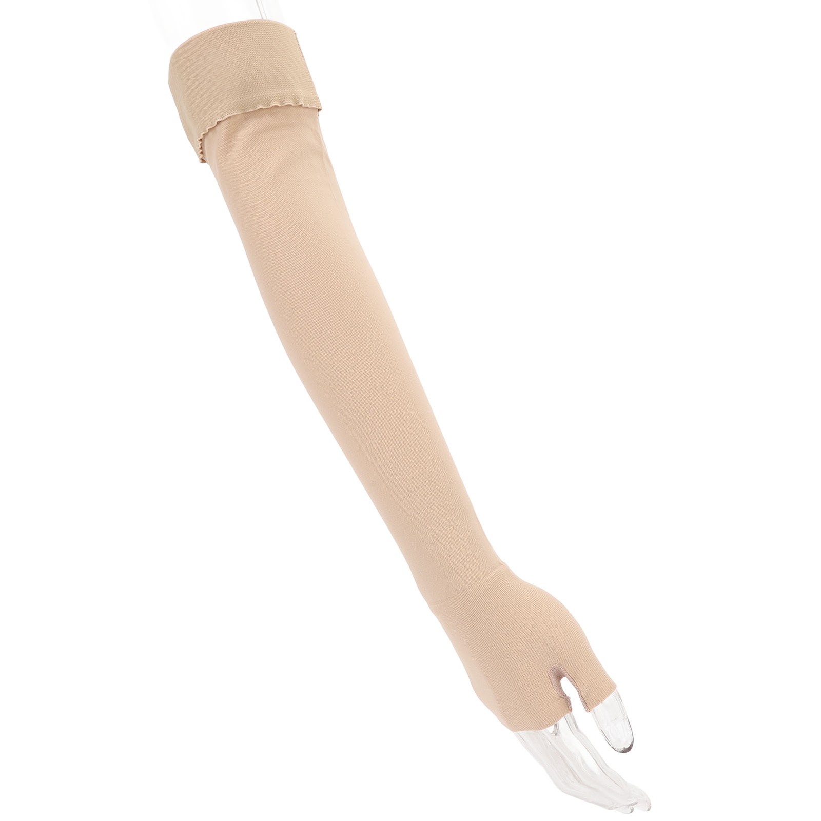 Compression Arm Sleeve With Gauntlet Elastic 30-40mmHg Compression Arm Sleeve
