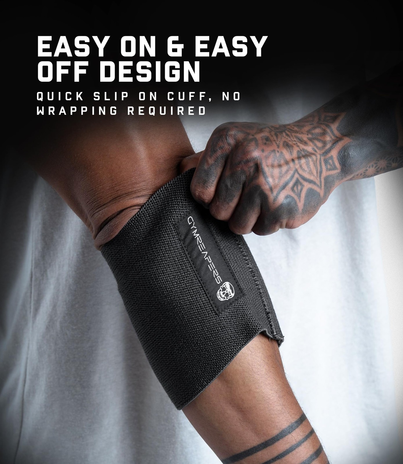 Gymreapers Elbow Cuff Gray 9″