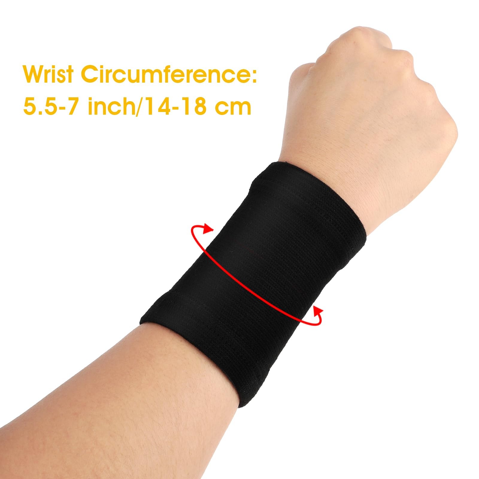 WLLHYF 2 Pairs Wrist Compression Sleeve, Carpal Tunnel Wrist Brace Comfortabl…