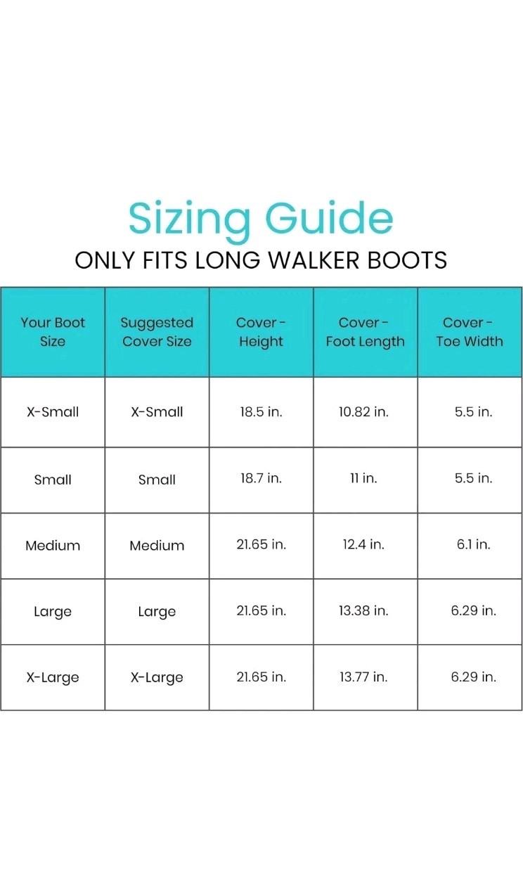 Walking Boot Cover Waterproof – for Medical Orthopedic Brace & Cast, Fractured
