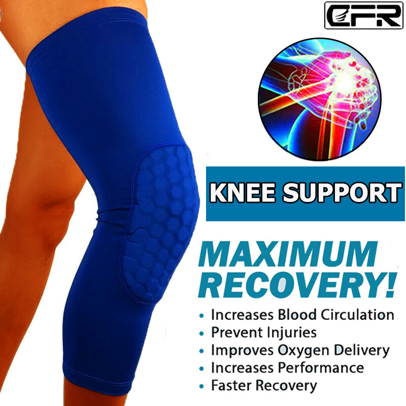 Honeycomb Pad Antislip Leg Knee Long Sleeve Basketball Crashproof Protector Gear