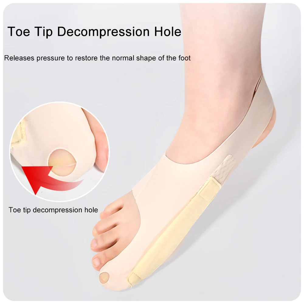 Adjustable Bunion Corrector Sock Toe Separator Pain Relief Foot Tool 1 Pc