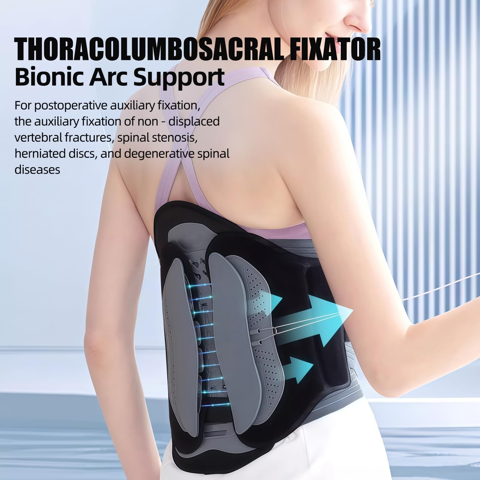 Back Brace Support Belt-Lumbar Support for Back Discomfort, Sciatica, Scolios…