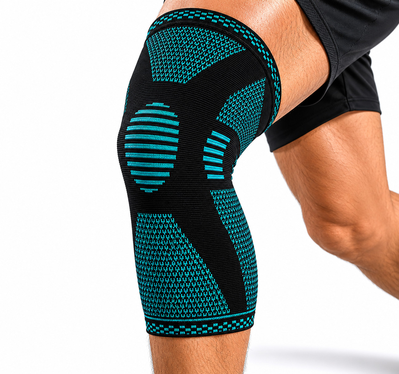 POWERLIX Knee Brace Compression Sleeve Men Women Knee Support Running Gym Medium
