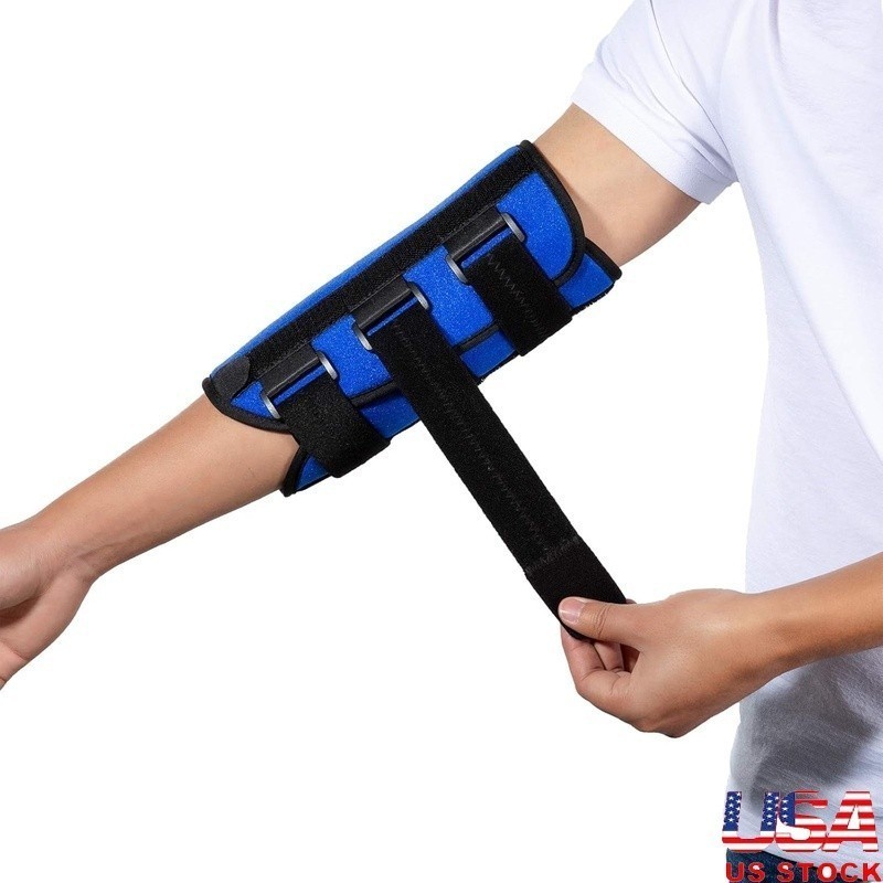 Elbow Night Splint Cubital Tunnel Syndrome Pain Relief Adjustable Support New
