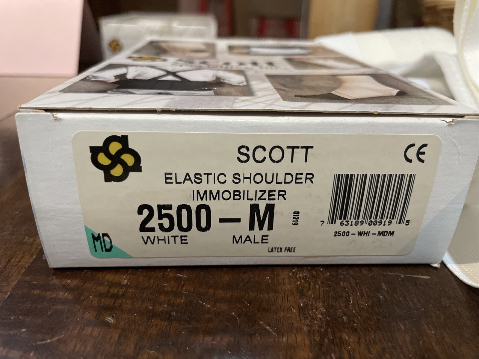 Scott Specialties Elastic Shoulder Immobilizer 2500-M Medium Men’s New In Box