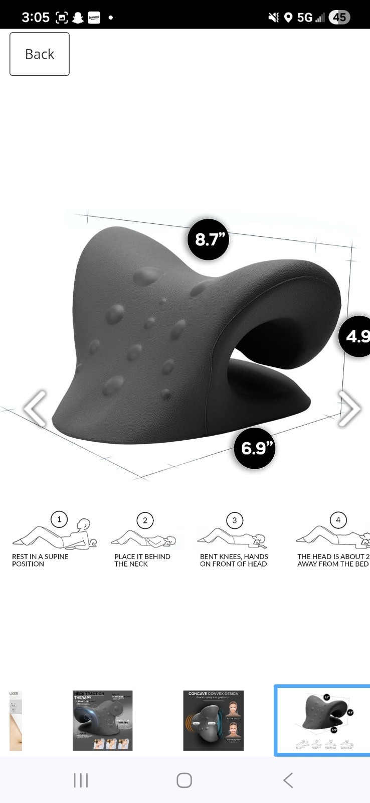 iBYWM Neck Stretcher and Posture Corrector for Women and Men, Cer