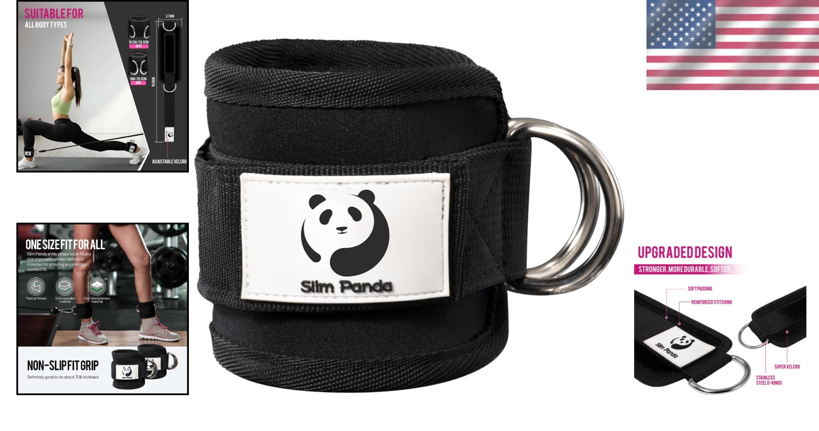 Effortless Adjustable Ankle Cuff for Kickbacks – Durable & Stylish Fitness Gear