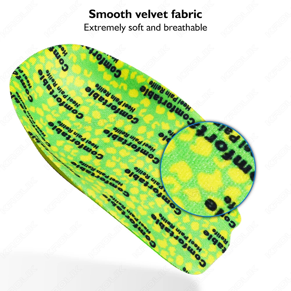 1 Pair EVA Flat Foot Orthotics Arch Support Half Shoe Soft and Comfort Pa