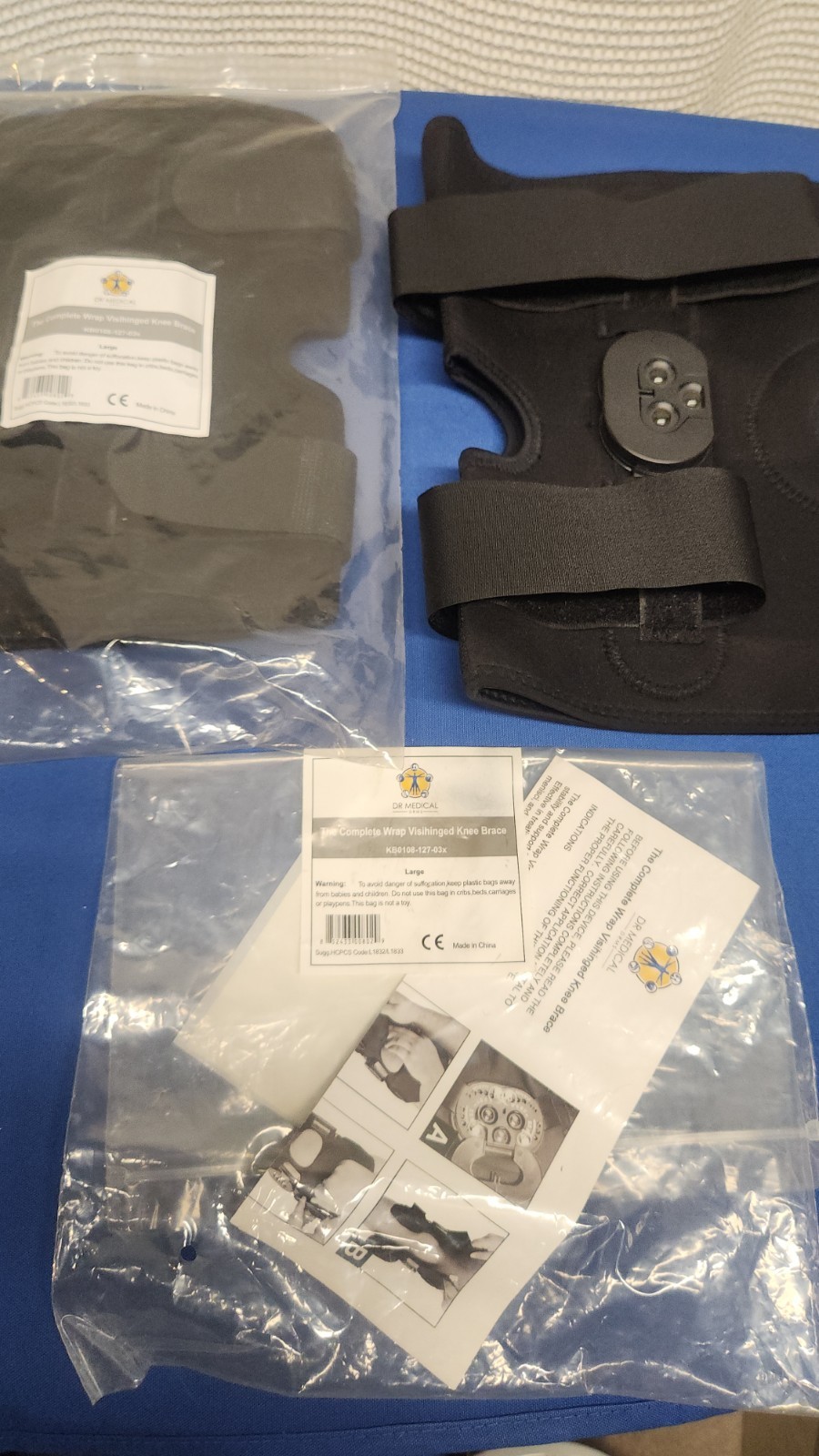 Dr. Medical Complete Visihinged Knee Brace Lot Of (2) New Size Large